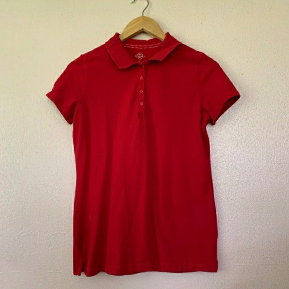 St. John’s Bay Women Polo Red Small